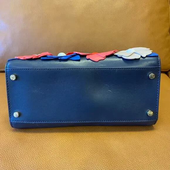 KATE SPADE Madison Daisy Lane Sam Leather Floral Convertible Crossbody Satchel - Picture 9 of 13